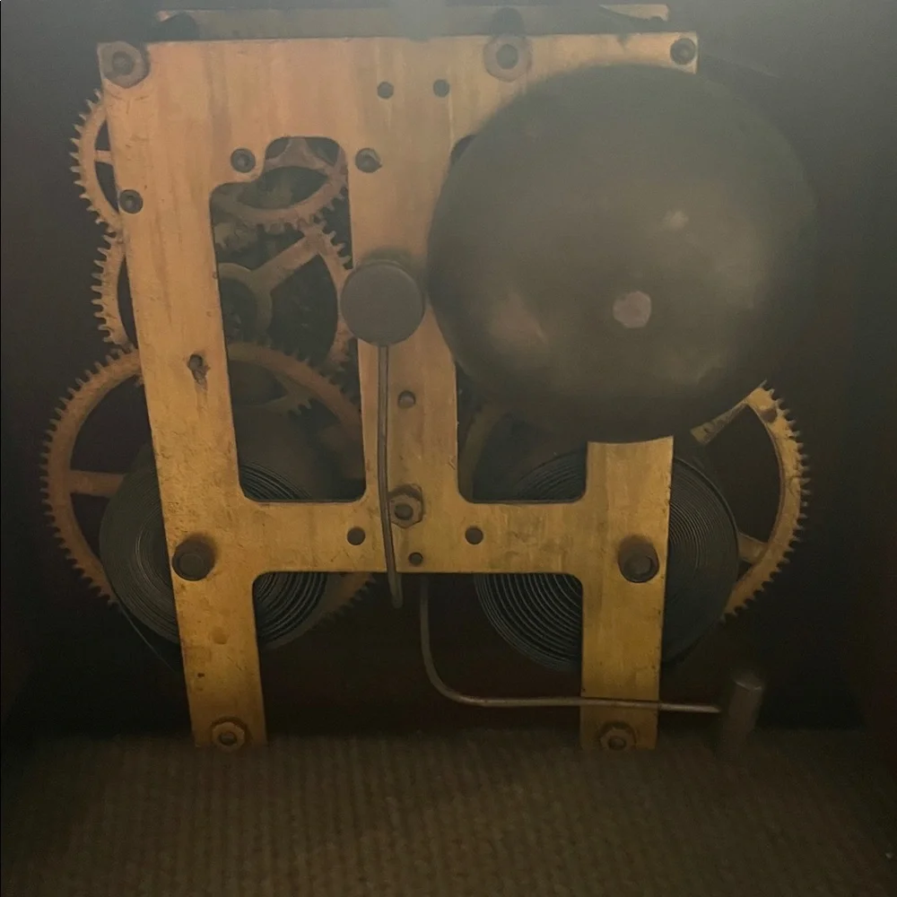 Vintage Style Brown and Gold Mantel Clock
